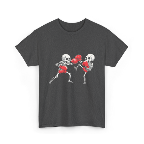 Kickboxing Skeleton MMA Fighters T-Shirt - Dark Heather