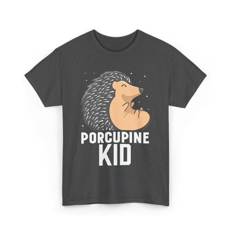 Kid Porcupine Animal Lover T-Shirt - Dark Heather