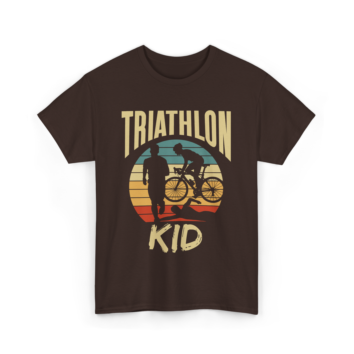 Kid Sport Kid Triathlon T-Shirt - Dark Chocolate