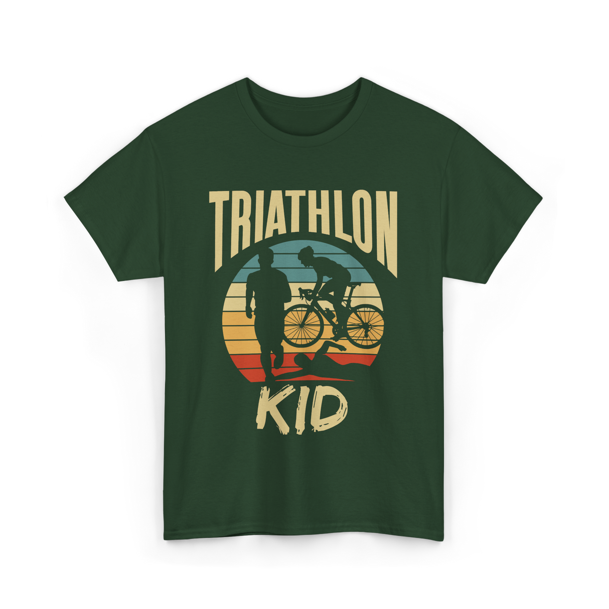 Kid Sport Kid Triathlon T-Shirt - Forest Green