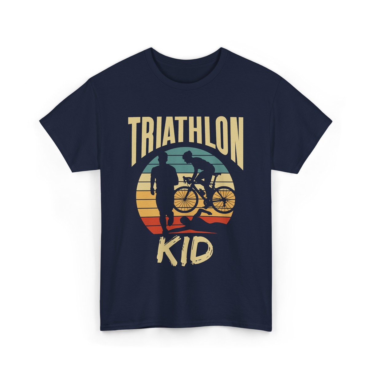 Kid Sport Kid Triathlon T-Shirt - Navy