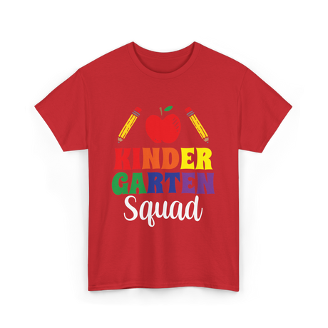 Kinder Squad Kindergarten Kids T-Shirt - Red