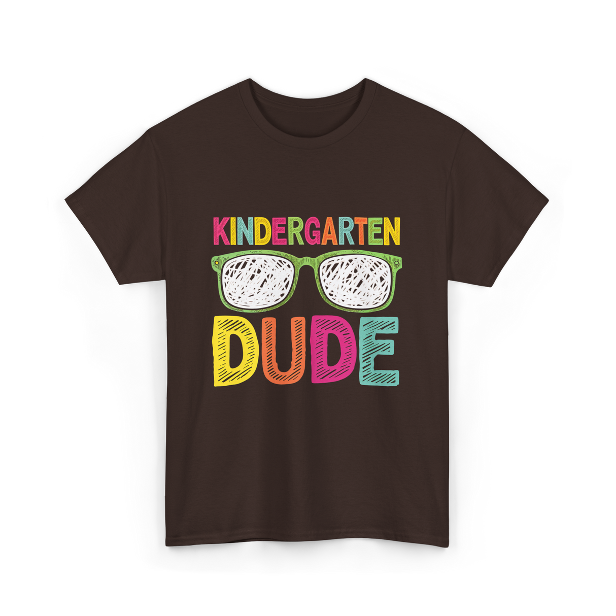 Kindergarten Dude Student T-Shirt - Dark Chocolate