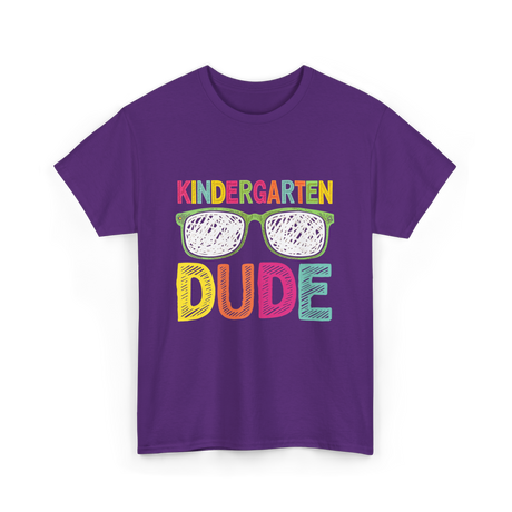 Kindergarten Dude Student T-Shirt - Purple