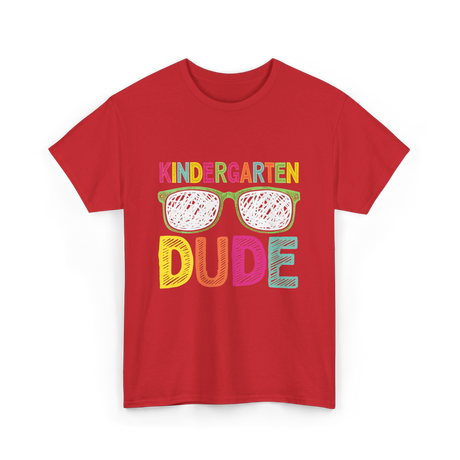 Kindergarten Dude Student T-Shirt - Red