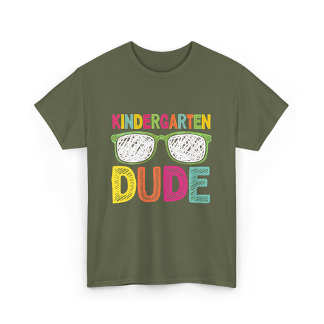 Kindergarten Dude Student T-Shirt - Military Green