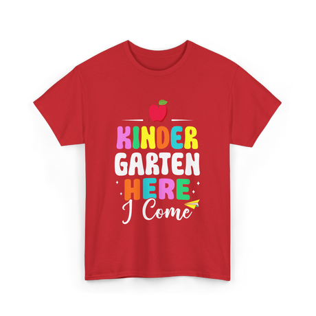 Kindergarten Here I Come Kids T-Shirt - Red