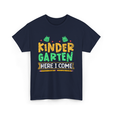 Kindergarten Here I Come Kids T-Shirt - Navy