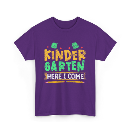 Kindergarten Here I Come Kids T-Shirt - Purple