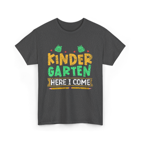 Kindergarten Here I Come Kids T-Shirt - Dark Heather