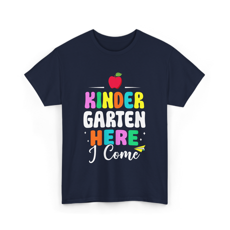 Kindergarten Here I Come Kids T-Shirt - Navy