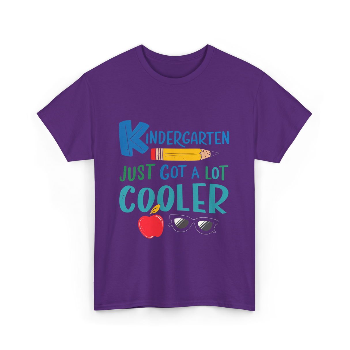 Kindergarten Just Got Cooler Kindergarten T-Shirt - Purple