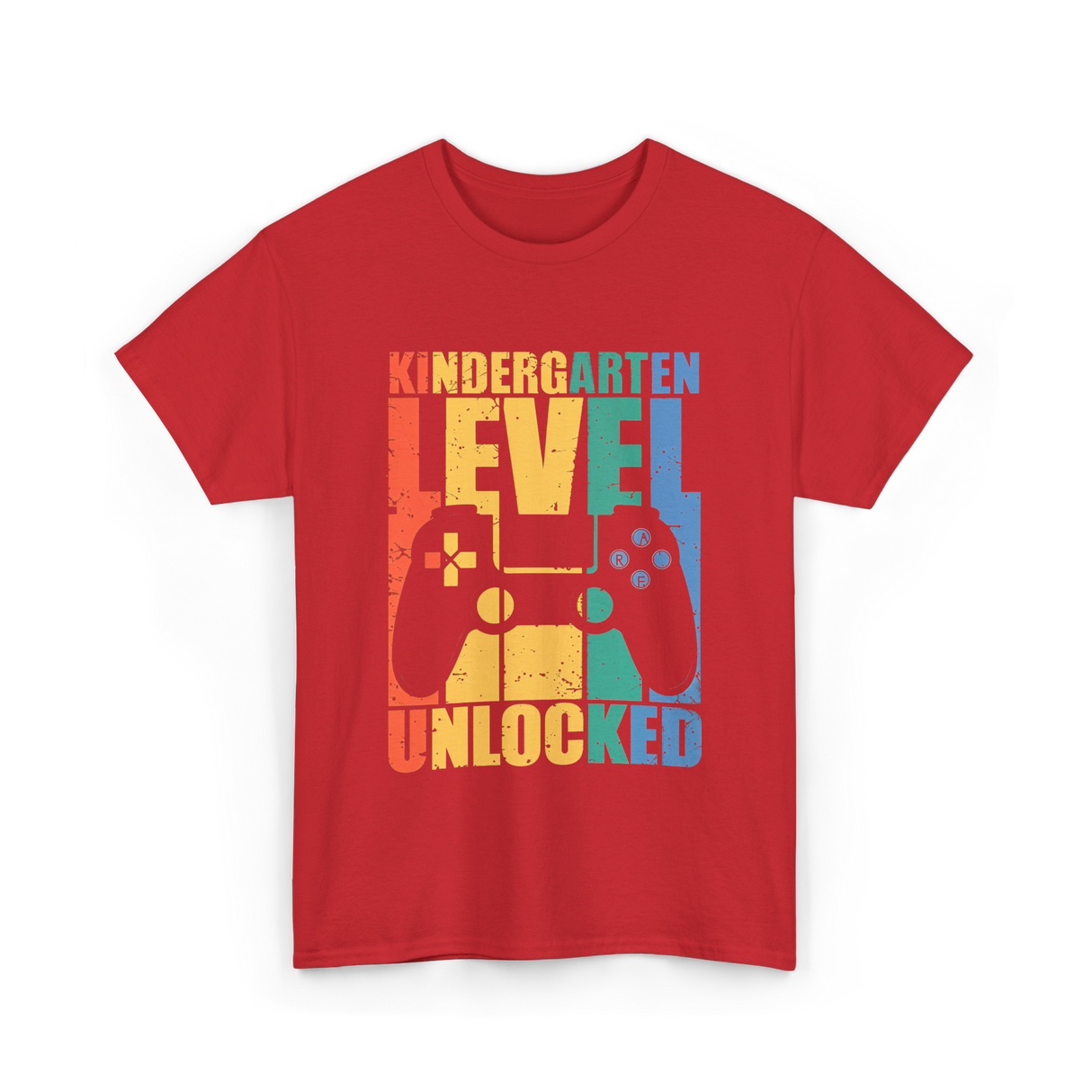 Kindergarten Level Unlocked Game T-Shirt - Red