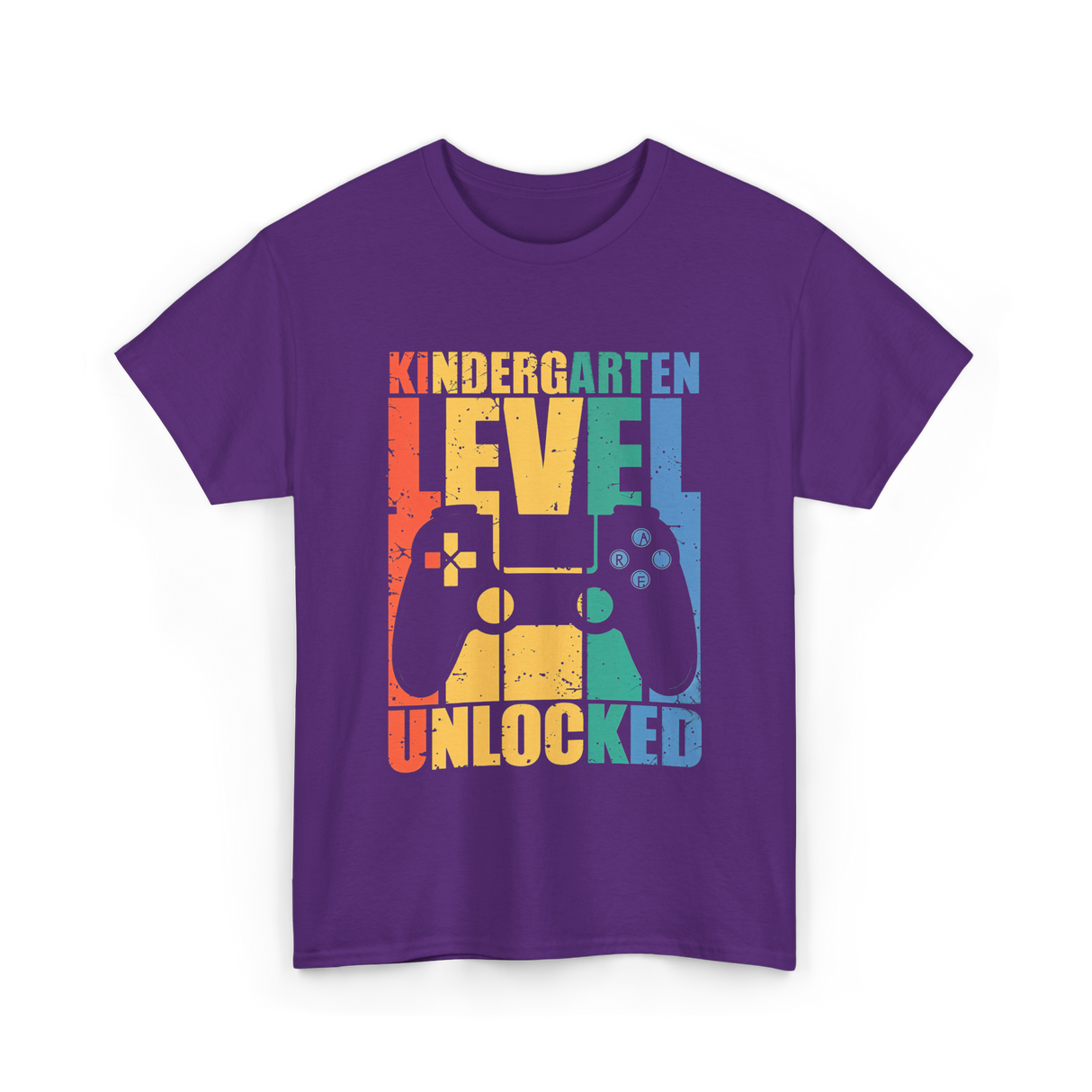 Kindergarten Level Unlocked Game T-Shirt - Purple