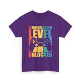 Kindergarten Level Unlocked Game T-Shirt - Purple