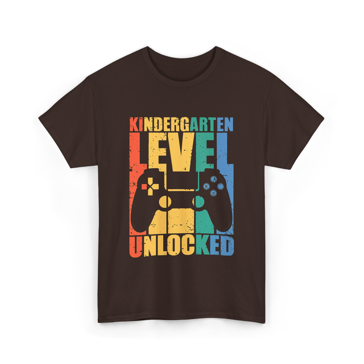 Kindergarten Level Unlocked Game T-Shirt - Dark Chocolate