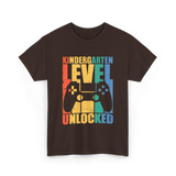 Kindergarten Level Unlocked Game T-Shirt - Dark Chocolate