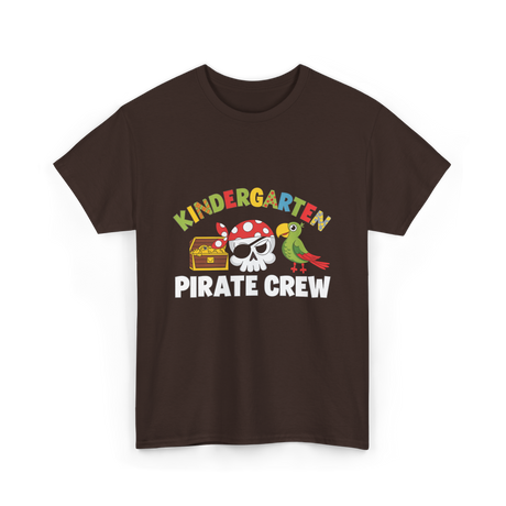 Kindergarten Pirate Crew Pirate T-Shirt - Dark Chocolate