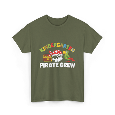 Kindergarten Pirate Crew Pirate T-Shirt - Military Green