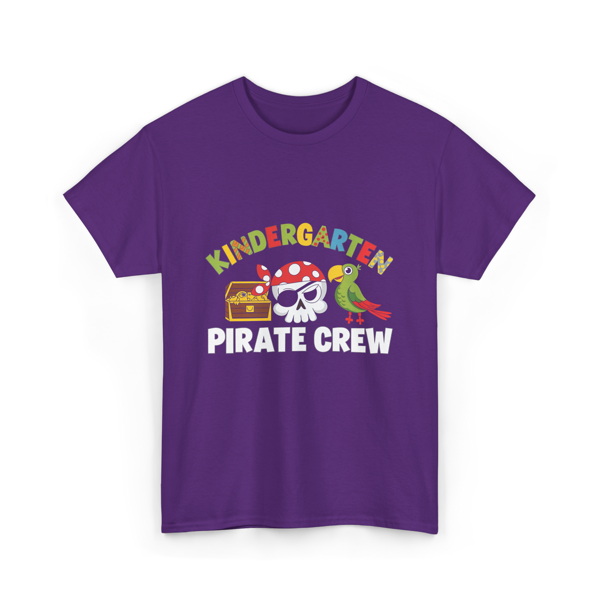 Kindergarten Pirate Crew Pirate T-Shirt - Purple