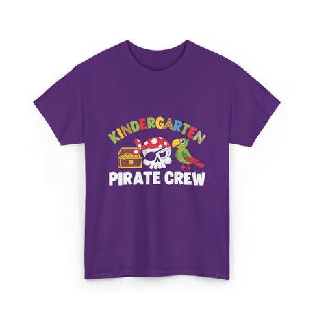 Kindergarten Pirate Crew Pirate T-Shirt - Purple