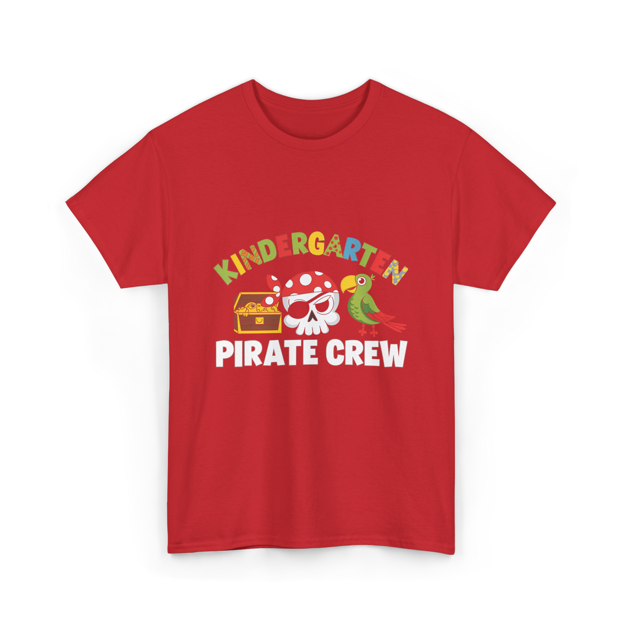 Kindergarten Pirate Crew Pirate T-Shirt - Red