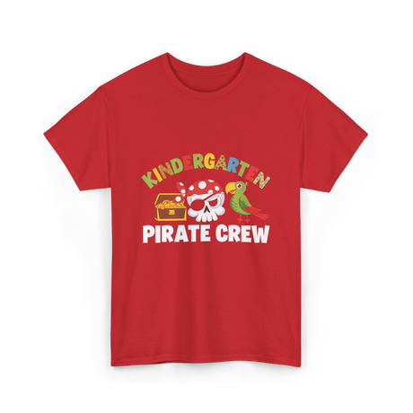 Kindergarten Pirate Crew Pirate T-Shirt - Red