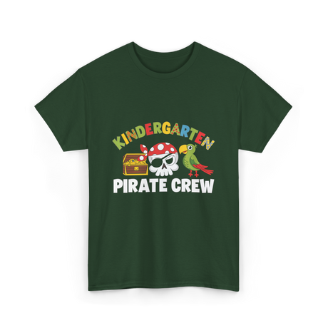 Kindergarten Pirate Crew Pirate T-Shirt - Forest Green