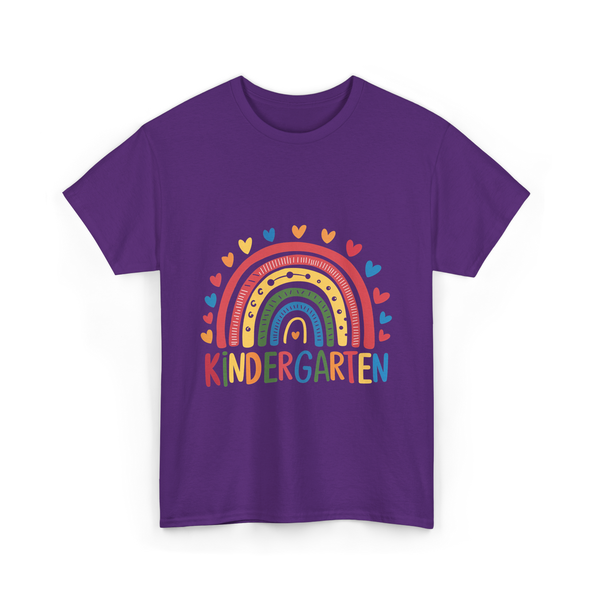 Kindergarten Rainbow Education Kids T-Shirt - Purple