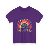 Kindergarten Rainbow Education Kids T-Shirt - Purple