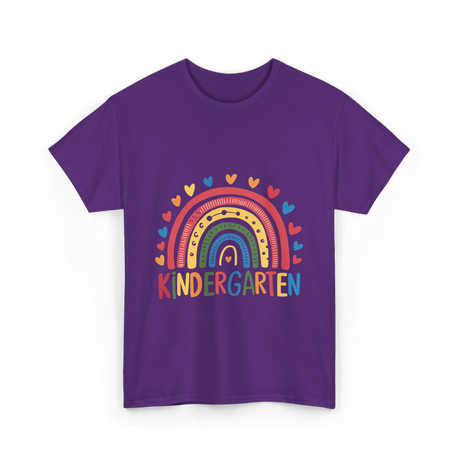 Kindergarten Rainbow Education Kids T-Shirt - Purple