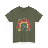 Kindergarten Rainbow Education Kids T-Shirt - Military Green