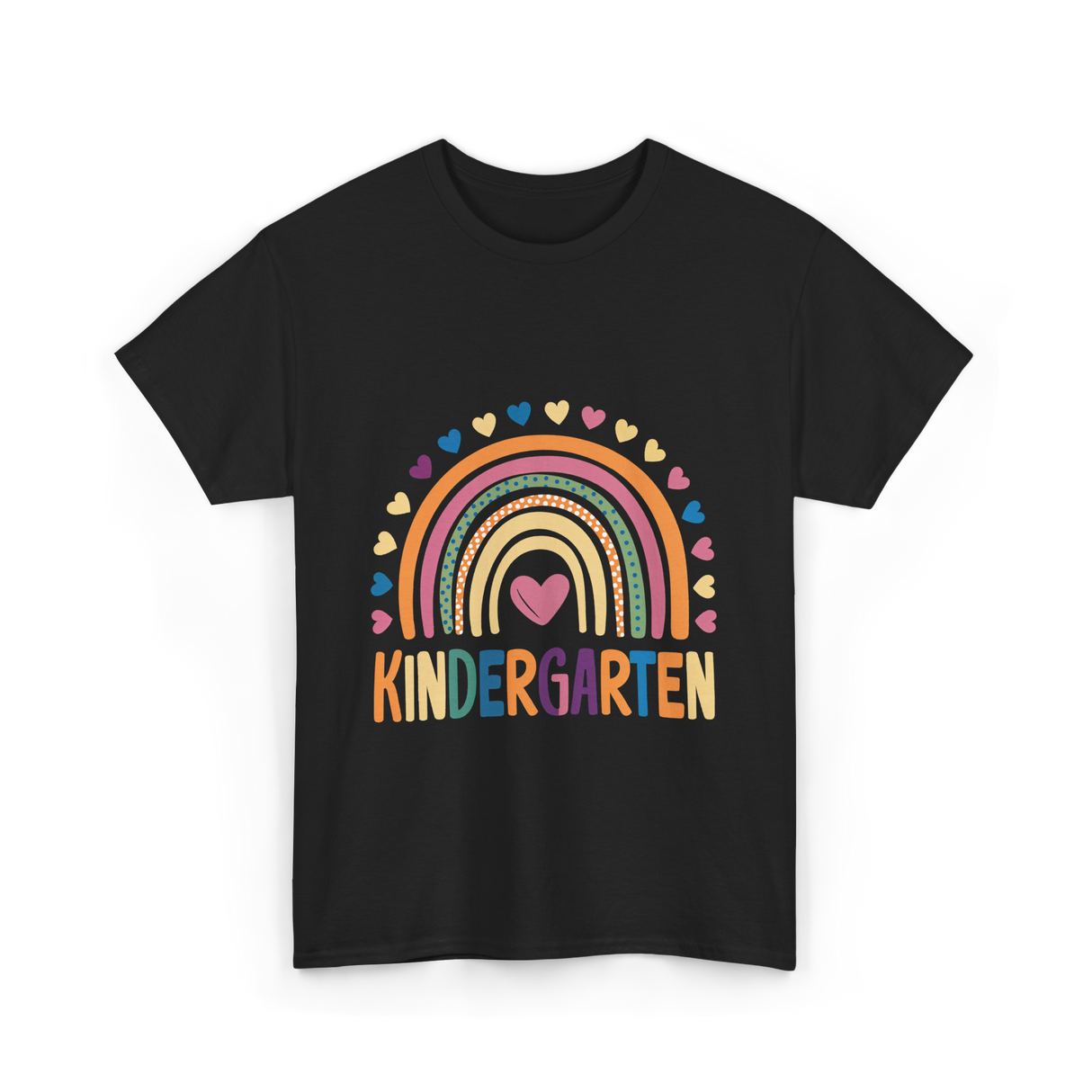 Kindergarten Rainbow Kindergarten Kids T-Shirt - Black