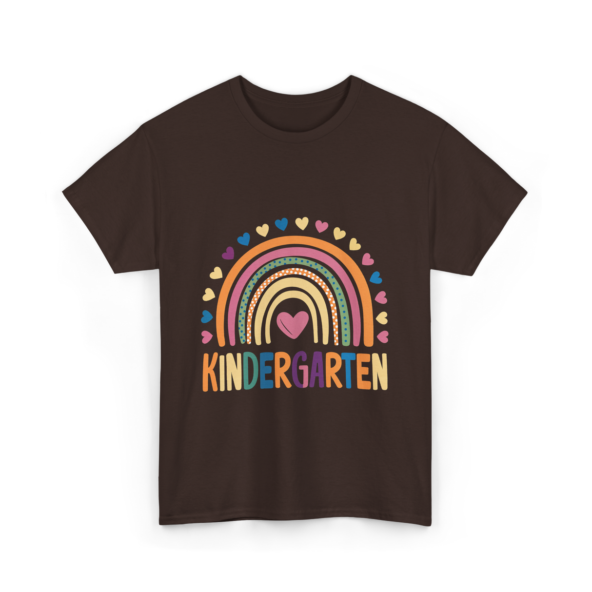 Kindergarten Rainbow Kindergarten Kids T-Shirt - Dark Chocolate