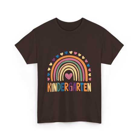 Kindergarten Rainbow Kindergarten Kids T-Shirt - Dark Chocolate