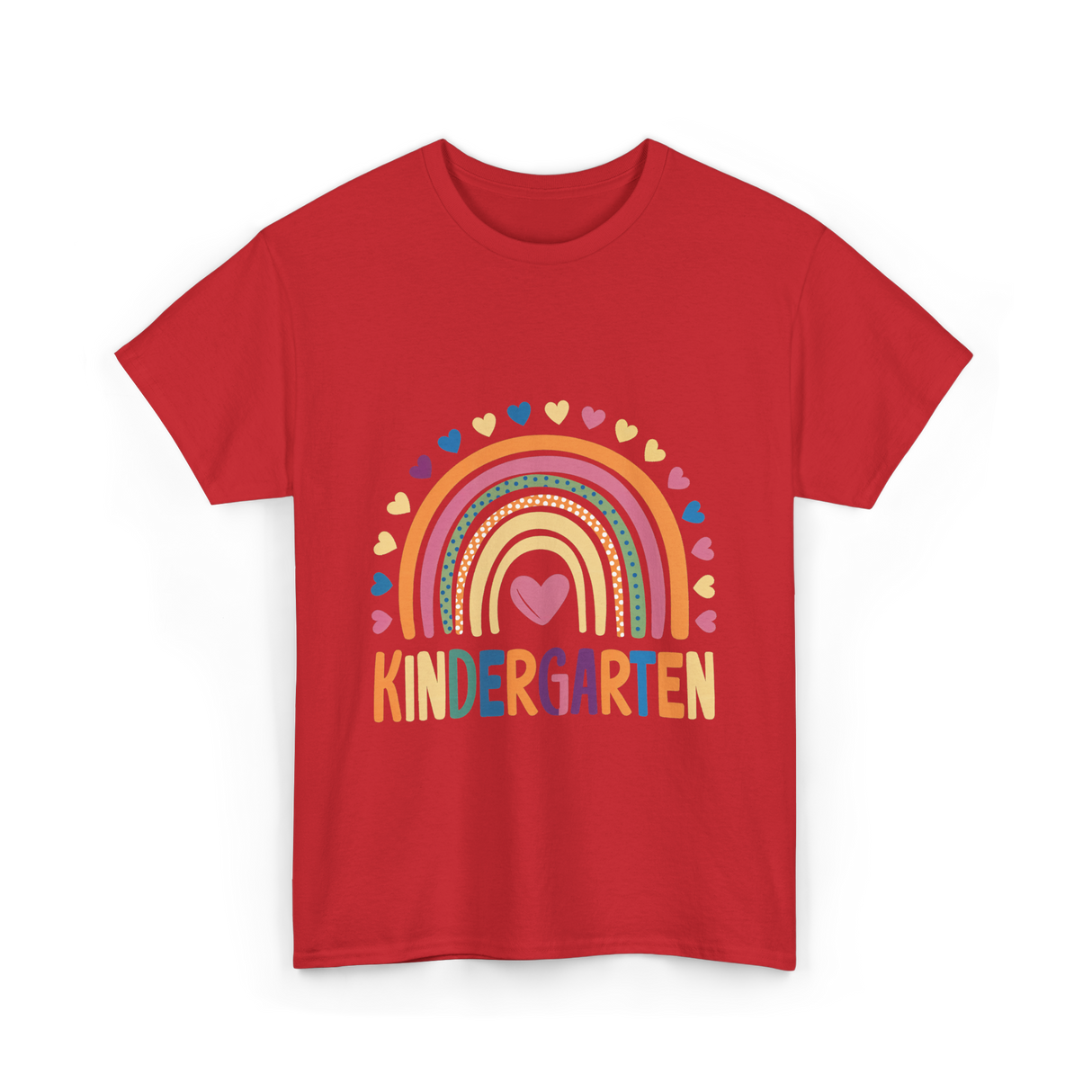 Kindergarten Rainbow Kindergarten Kids T-Shirt - Red