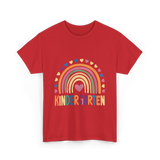 Kindergarten Rainbow Kindergarten Kids T-Shirt - Red