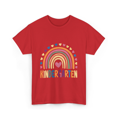 Kindergarten Rainbow Kindergarten Kids T-Shirt - Red