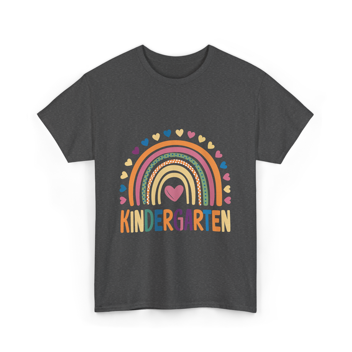 Kindergarten Rainbow Kindergarten Kids T-Shirt - Dark Heather