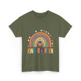 Kindergarten Rainbow Kindergarten Kids T-Shirt - Military Green