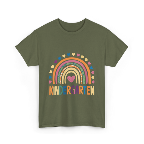 Kindergarten Rainbow Kindergarten Kids T-Shirt - Military Green