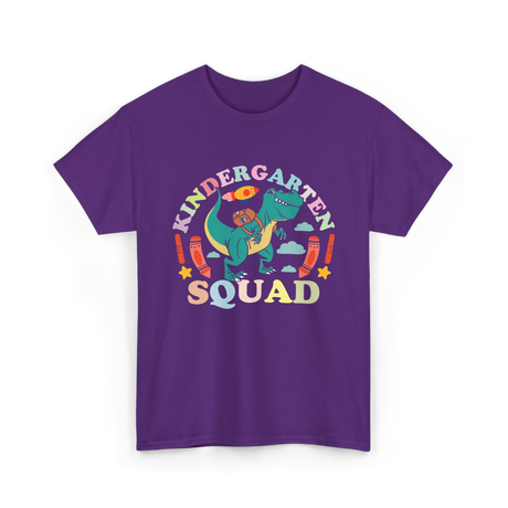 Kindergarten Squad Children Dino T-Shirt - Purple