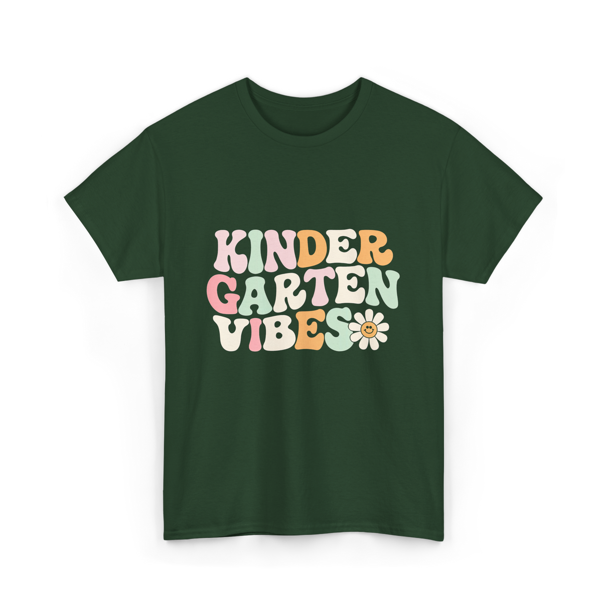 Kindergarten Vibes Kindergarten T-Shirt - Forest Green