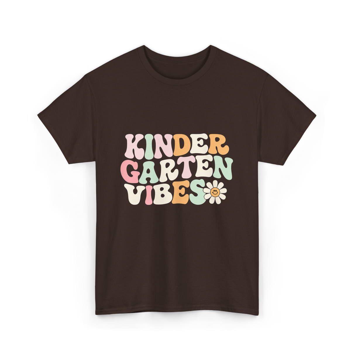 Kindergarten Vibes Kindergarten T-Shirt - Dark Chocolate