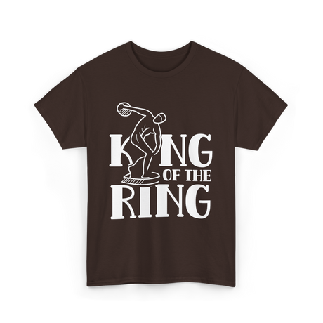 King of the Ring Discus Throwing T-Shirt - Dark Chocolate