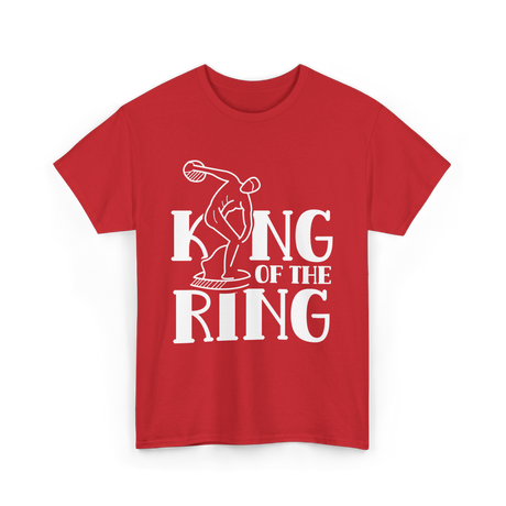 King of the Ring Discus Throwing T-Shirt - Red