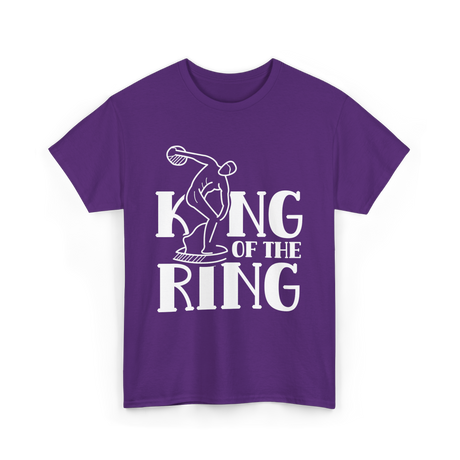 King of the Ring Discus Throwing T-Shirt - Purple