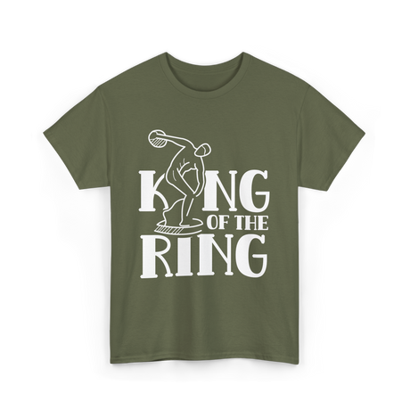 King of the Ring Discus Throwing T-Shirt - Military Green