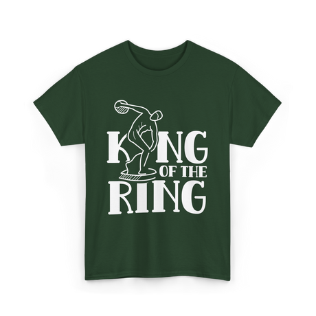 King of the Ring Discus Throwing T-Shirt - Forest Green