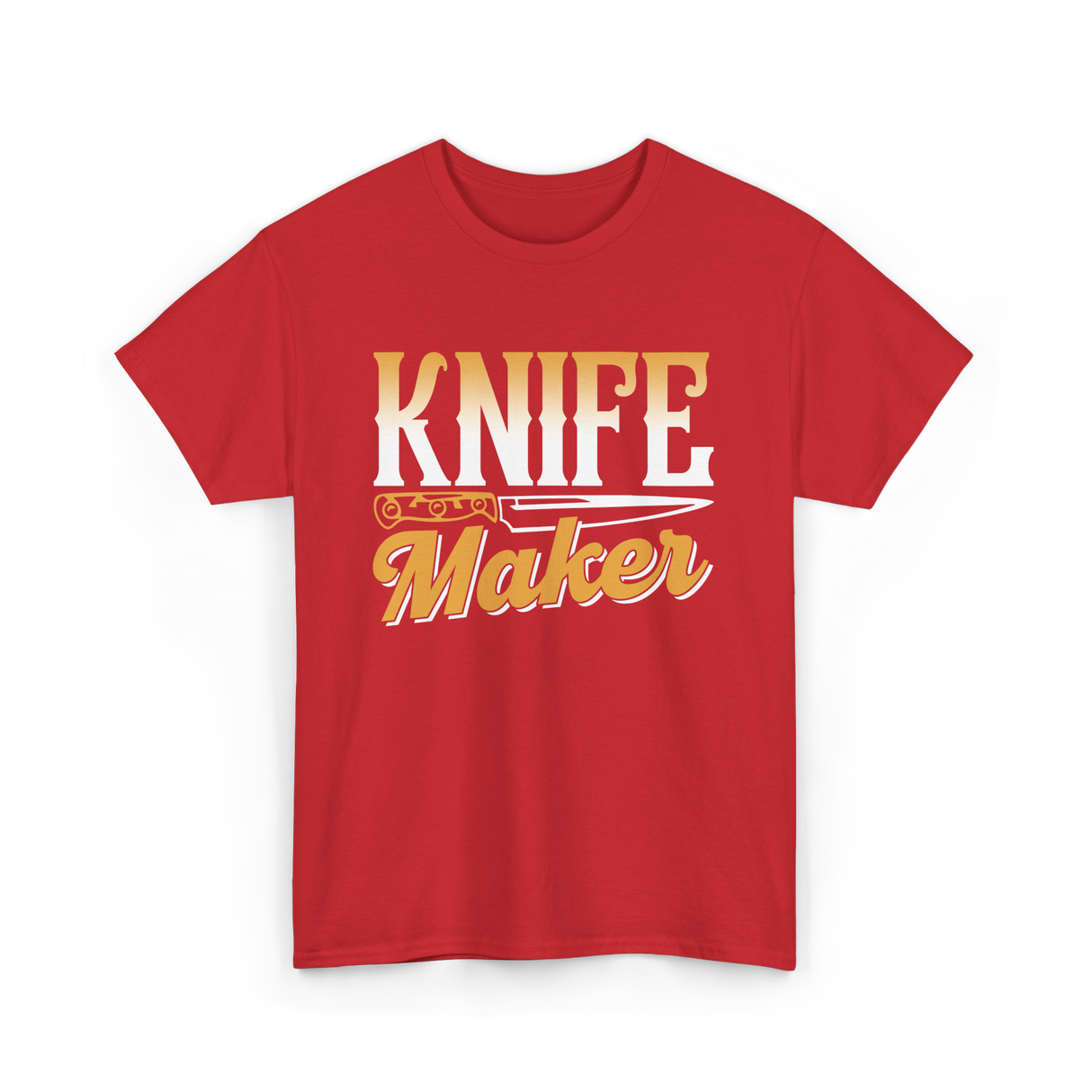 Knife Maker Knife Making Craft T-Shirt - Red